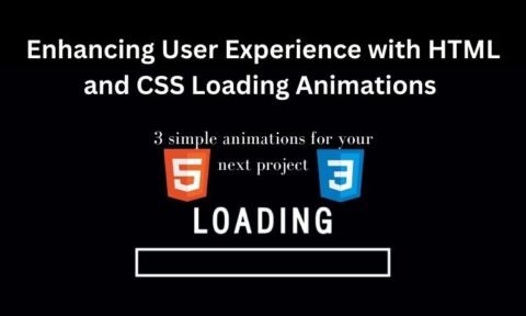 Loading Animations With Html And Css