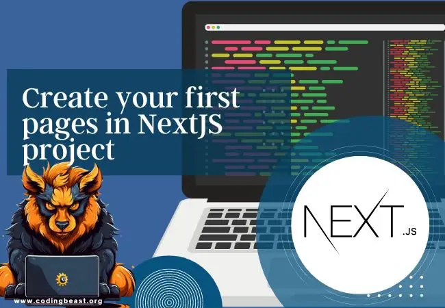 NextJS project - create your first pages