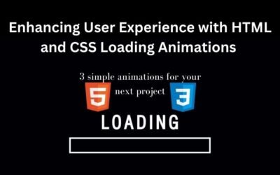 Enhancing User Experience with these 3 HTML and CSS Loading Animations