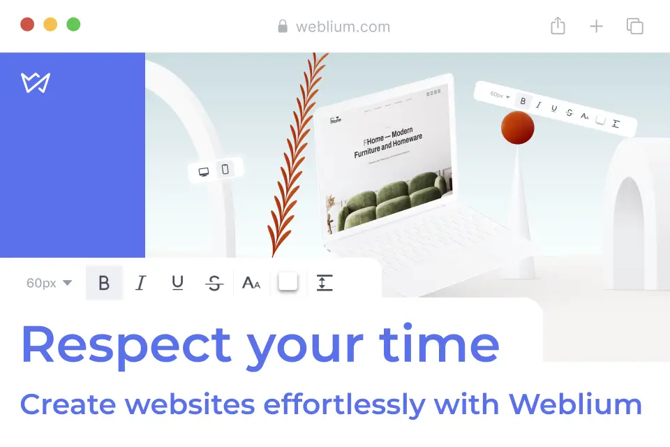 Weblium website builder