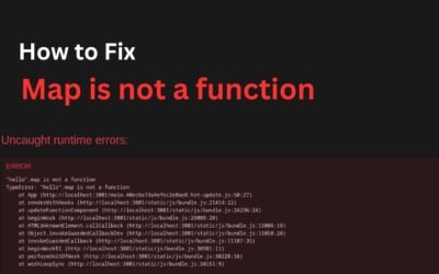 [Fix] Map is not a function Error in JavaScript
