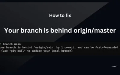 Fix: Your branch is behind origin/master